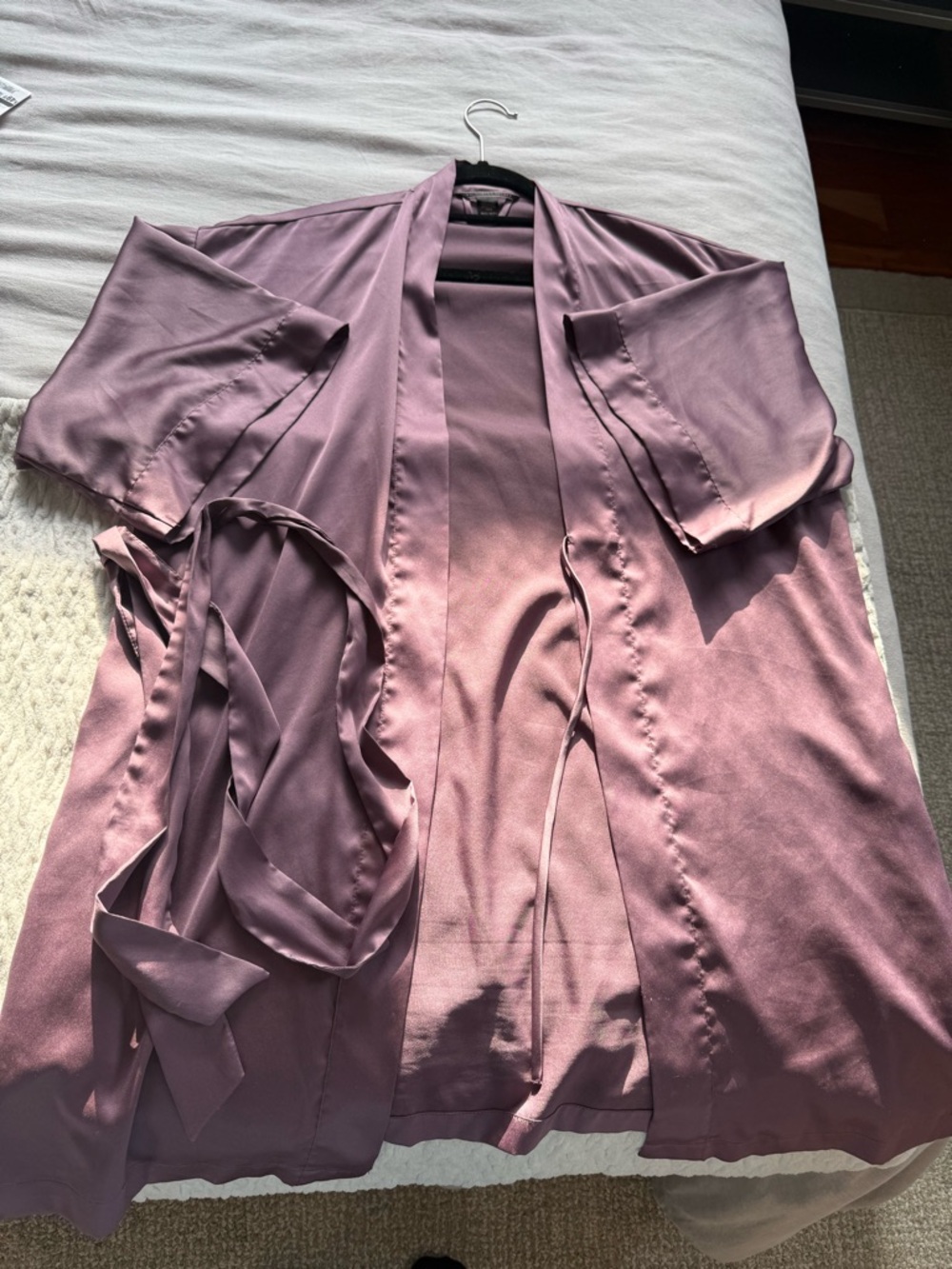 Victoria's Secret Dusty Mauve Satin Robe